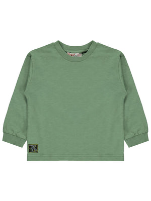 Silversun Basic Etiket Armalı 2-7 Yaş Sweatshirt - Haki