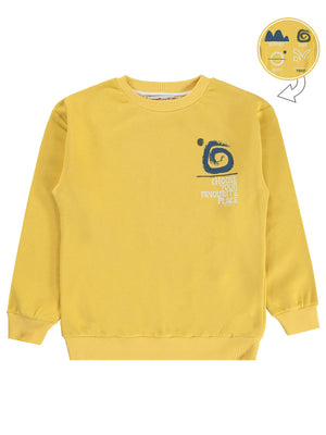 Silversun OCEAN Baskılı 8-13 Yaş Sweatshirt - Sarı