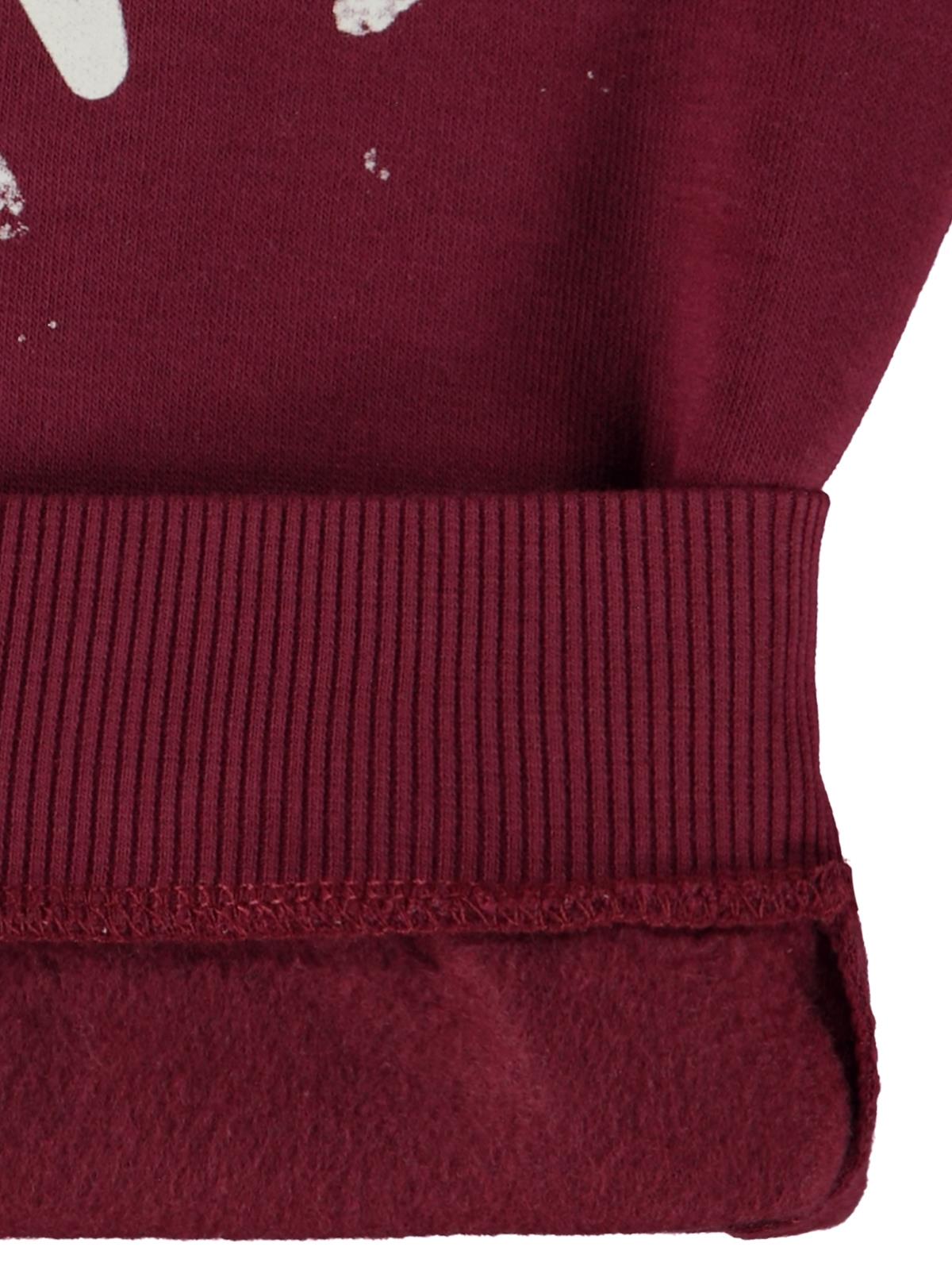 Silversun OCEAN Baskılı 8-13 Yaş Sweatshirt - Bordo