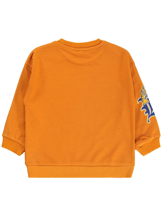 Silversun Athletic 68 Baskılı 2-7 Yaş Sweatshirt - Turuncu