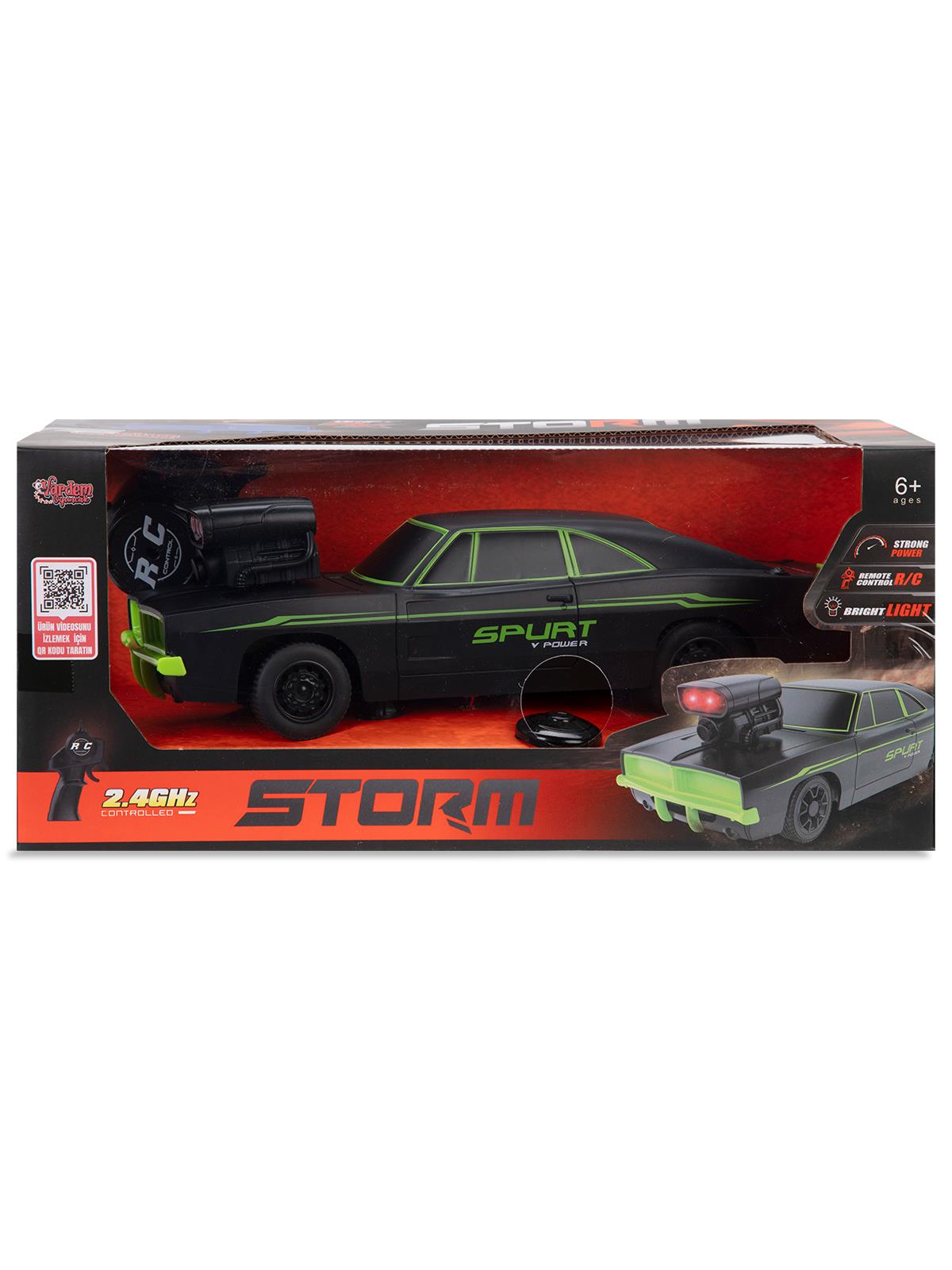 Vardem 2.4G Sarjlı Storm Isıklı Yarıs Arabası - Yeşil