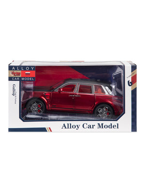 Vardem Kutulu 1:24 Çek Bırak Işıklı ve Sesli RR Model Jeep - Kırmızı
