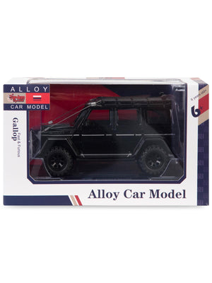 Vardem Kutulu 1:24 Çek Bırak Işıklı ve Sesli Off Road Metal Jeep - Siyah