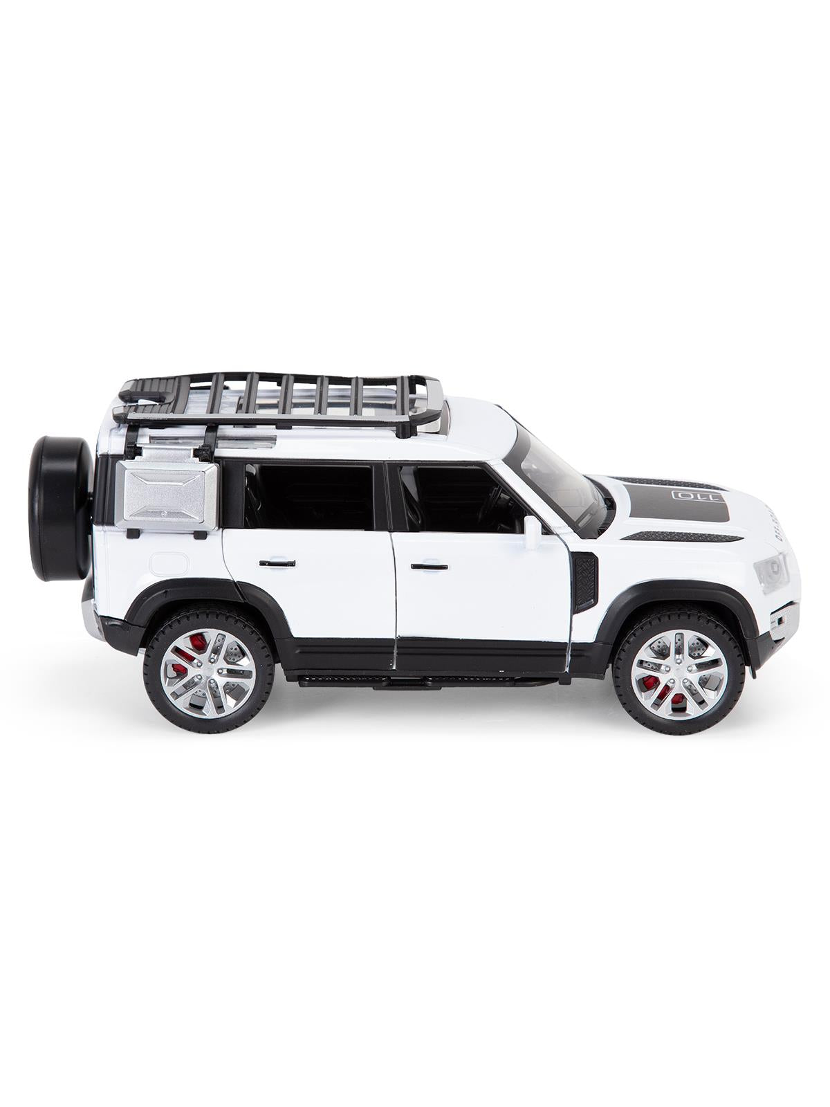 Vardem Kutulu 1:24 Çek Bırak Işıklı ve Sesli Off Road Def Jeep - Beyaz