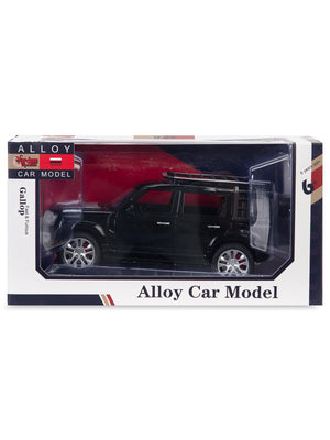 Vardem Kutulu 1:24 Çek Bırak Işıklı ve Sesli Off Road Def Jeep - Siyah