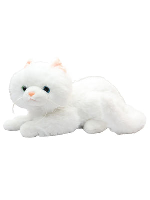 Vardem 36Cm Peluş Sesli Kedi - Beyaz