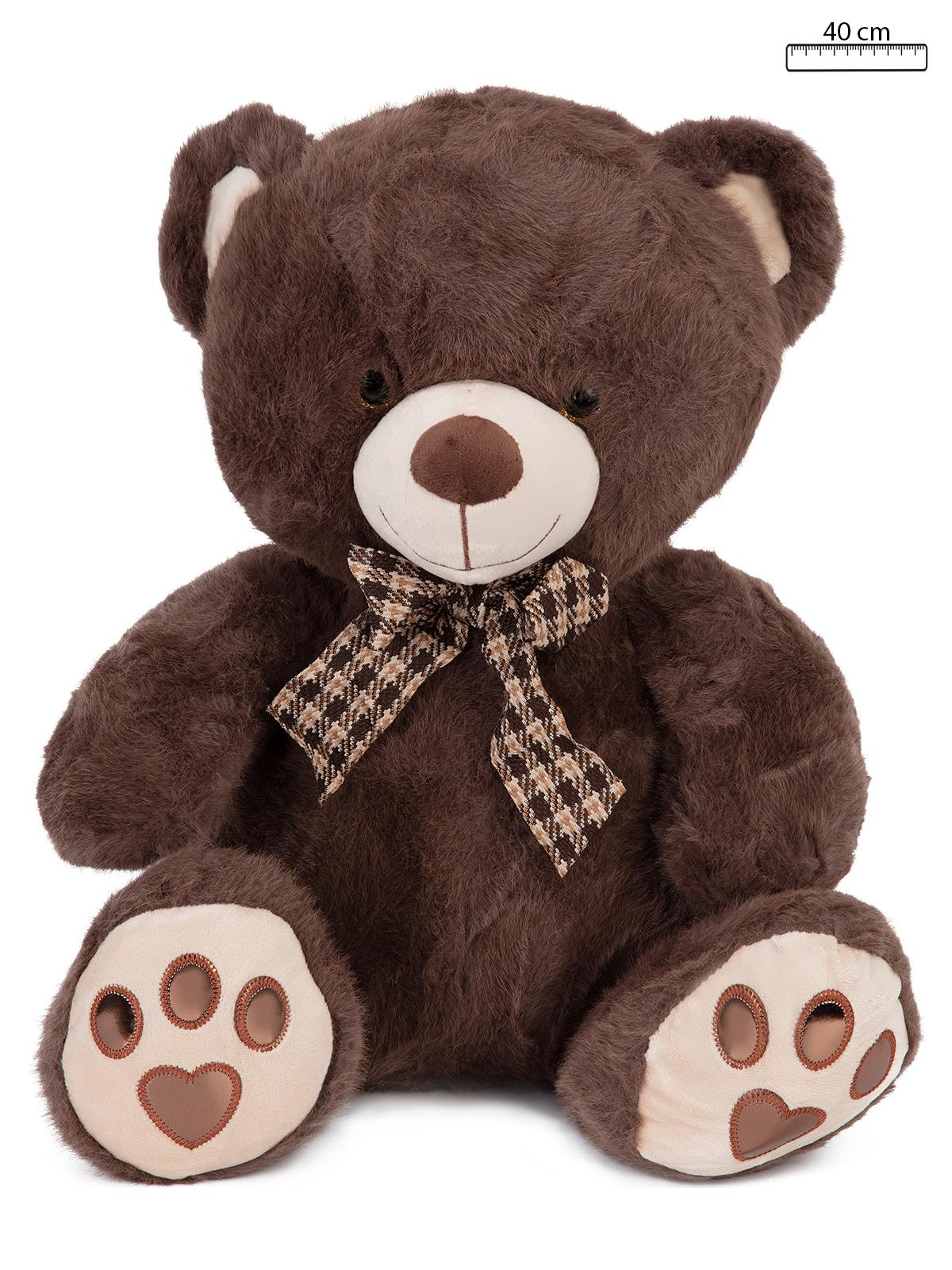 Vardem Peluş 40 Cm Kurdeleli Ayı - Kahverengi