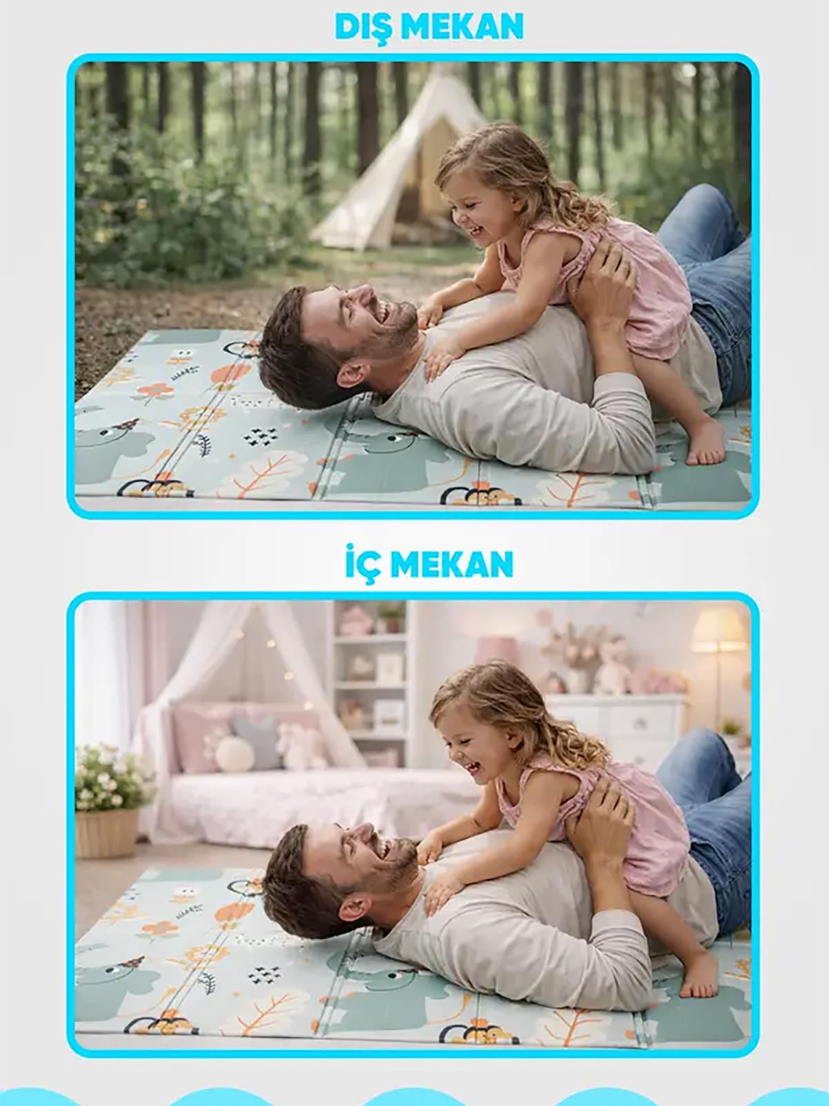 Serin Mat Katlanabilir Oyun Matı- Orman Şenliği