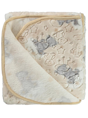 Civil Baby Ayıcık Empirme Baskılı 100x120 cm  Battaniye - Bej