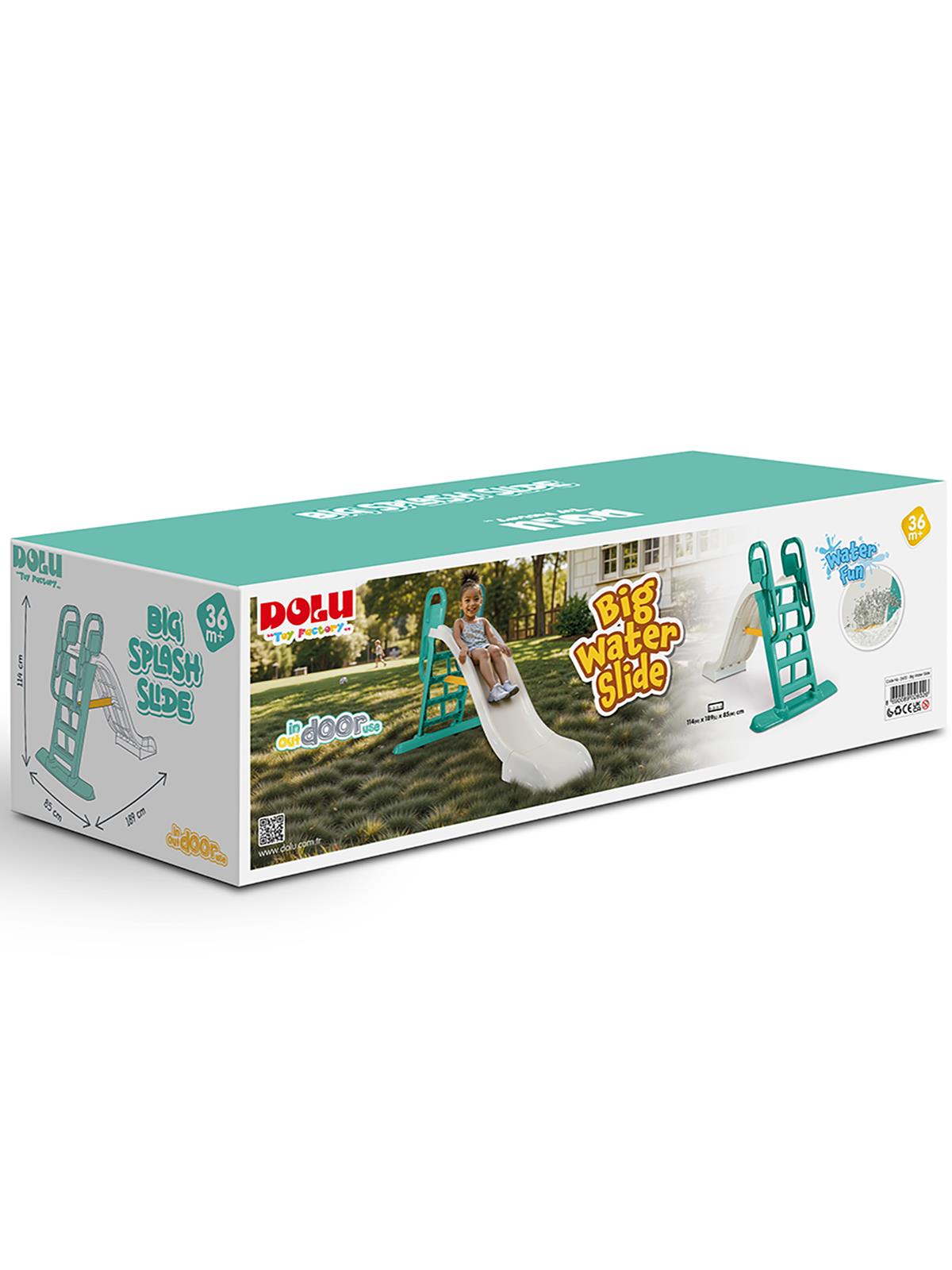 Dolu Oyuncak  2 si 1 Arada Büyük Su Kaydırağı - Yeşil