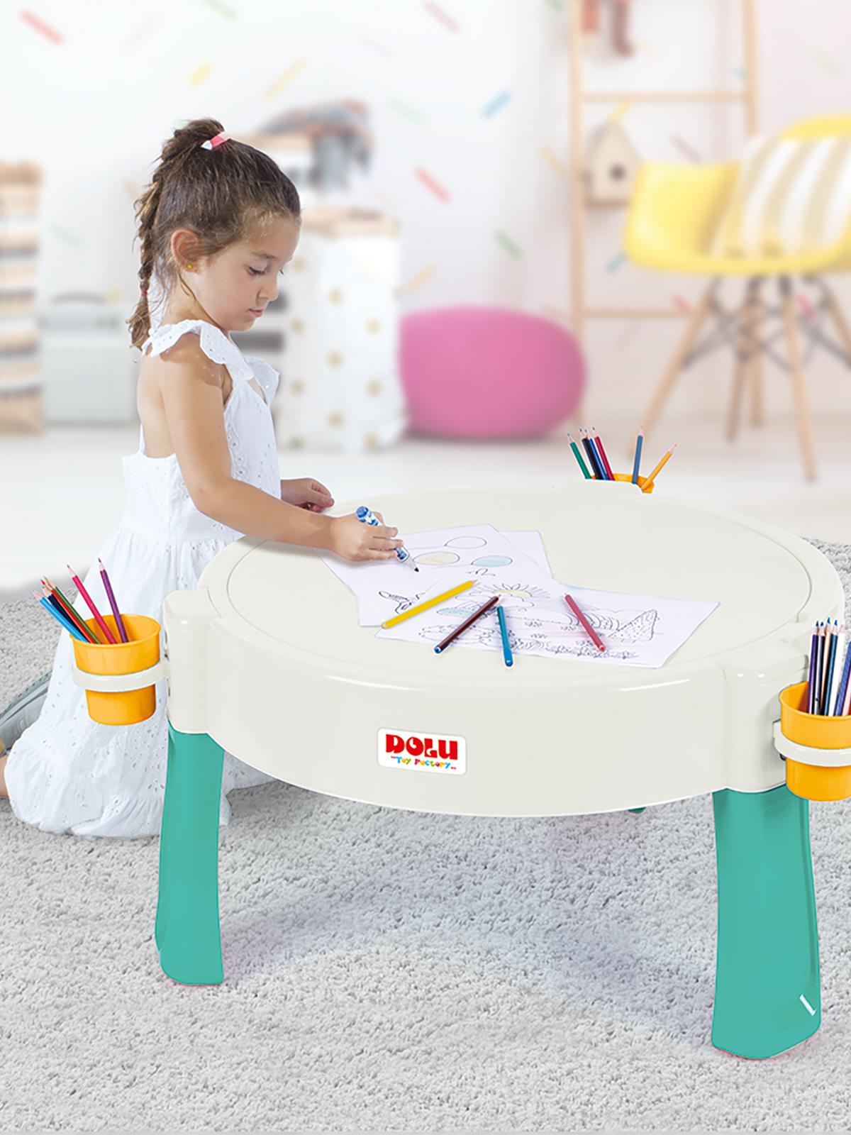 Dolu Oyuncak Su Ve Kum Aktivite Masası - Yeşil