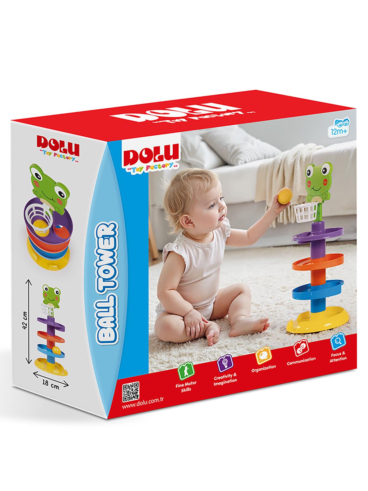 Dolu Oyuncak Top Kulesi - Yeşil