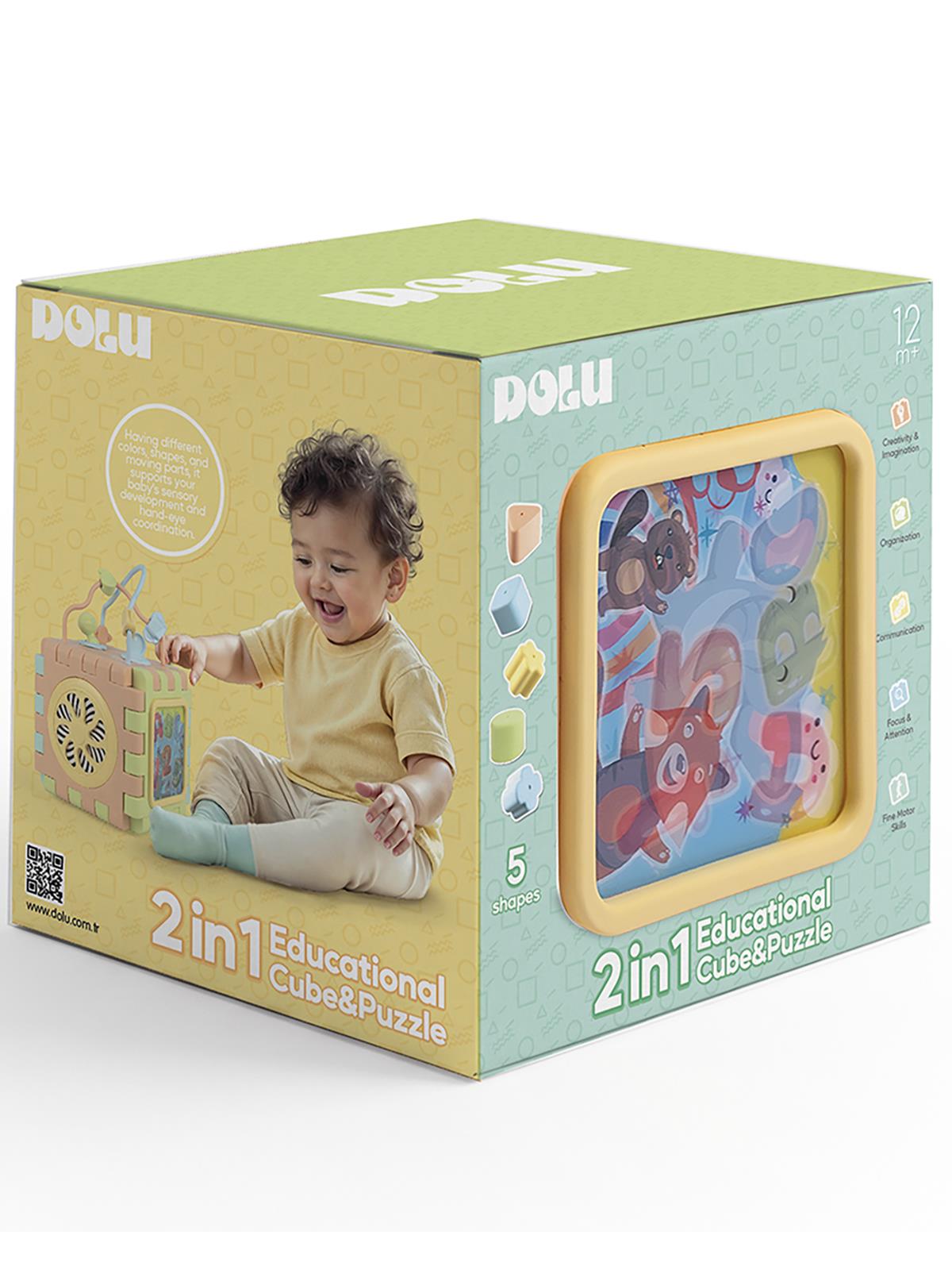 Dolu Oyuncak Eğitici Küp Ve Puzzle