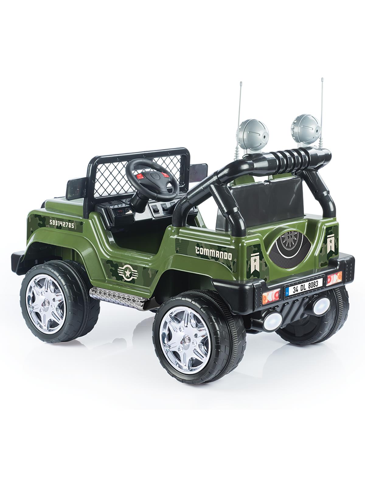 Dolu Oyuncak  Commando Mılıtary Akülü Araba 12v Mp3 Player