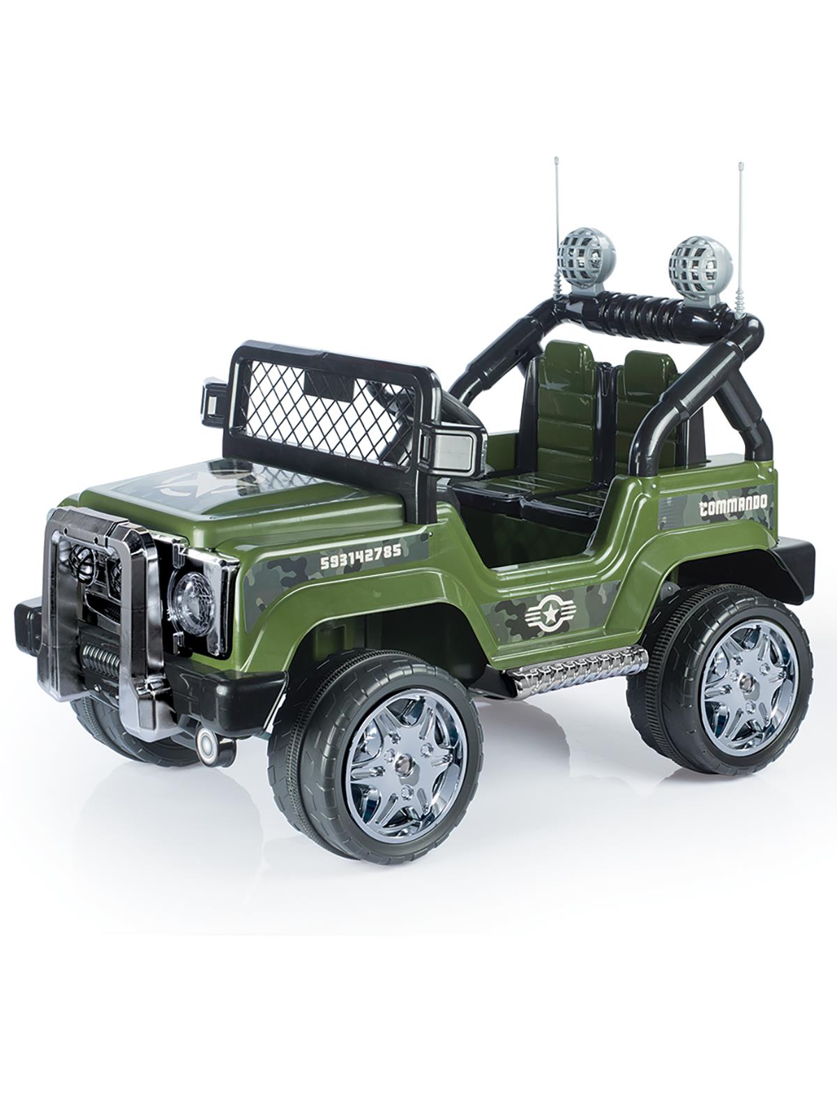 Dolu Oyuncak  Commando Mılıtary Akülü Araba 12v Mp3 Player