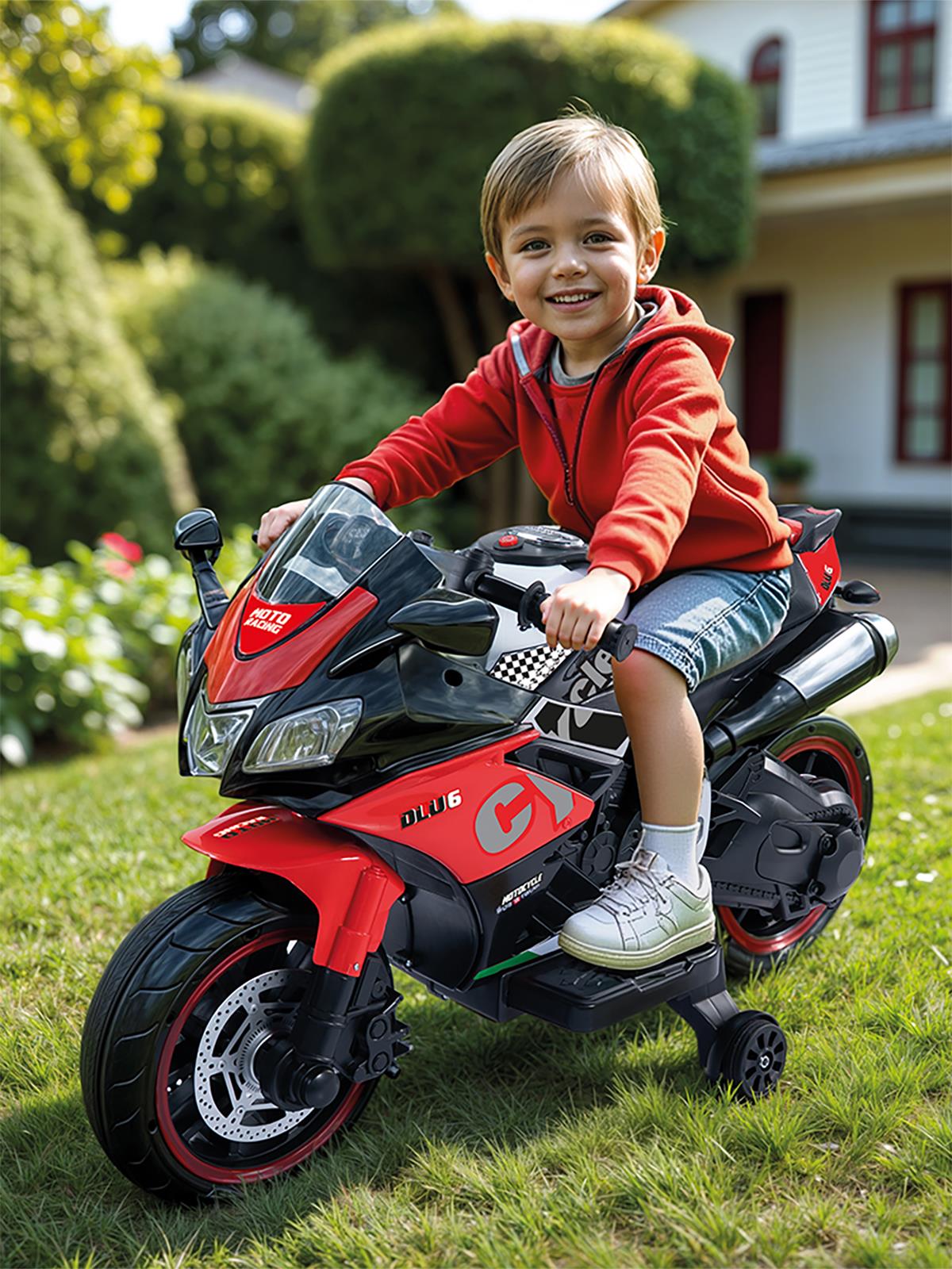 Dolu Oyuncak Cycle 12 Volt Motor - Kırmızı