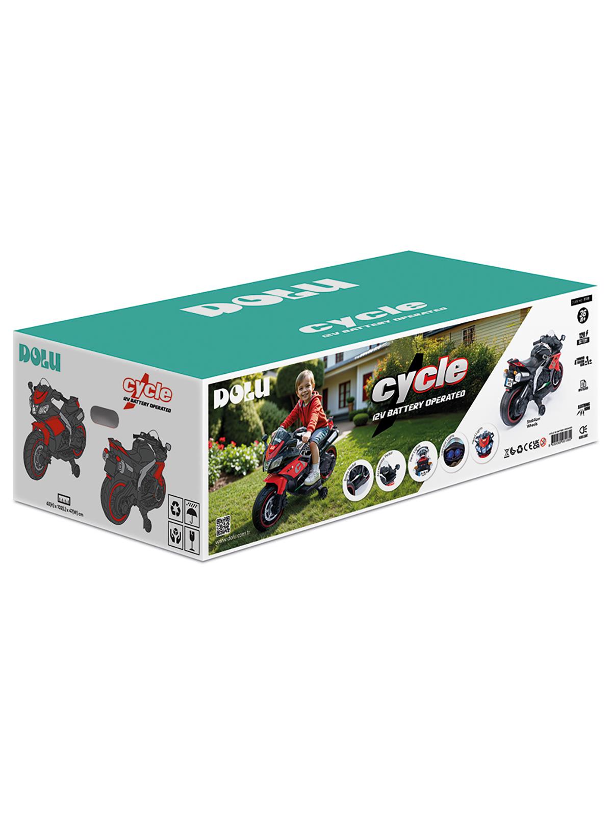 Dolu Oyuncak Cycle 12 Volt Motor - Kırmızı