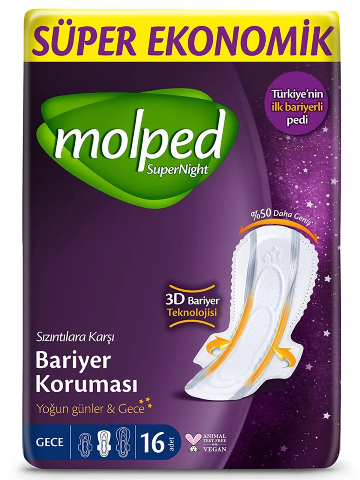 Molped Süpernight Gece 16'lı S.Eko
