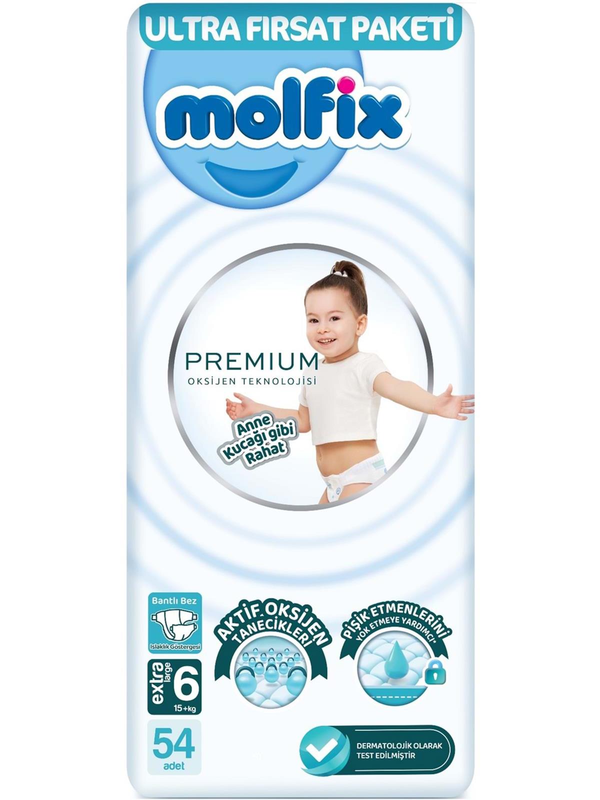 Molfıx Premıum 6 E.Large 54 Adet Ultra Fırsat