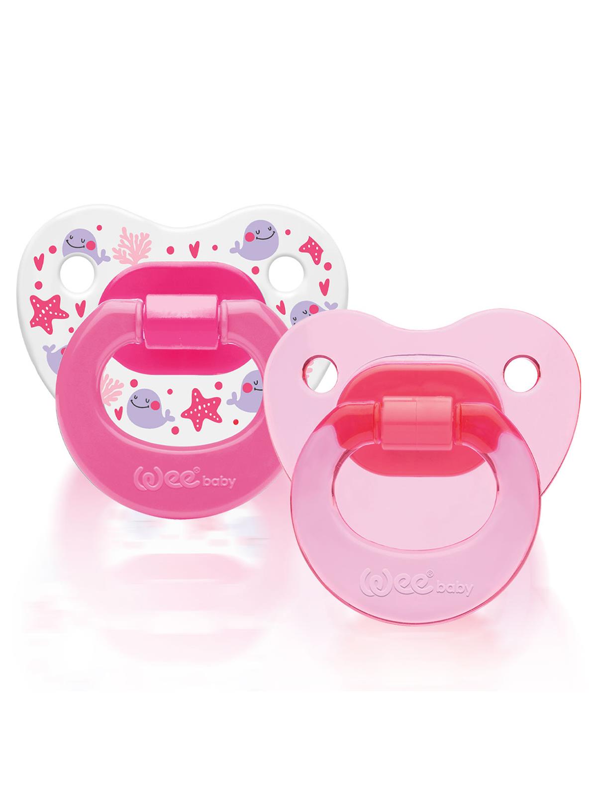 Wee Baby 2’li Damaklı Emzik No:3  - Pembe