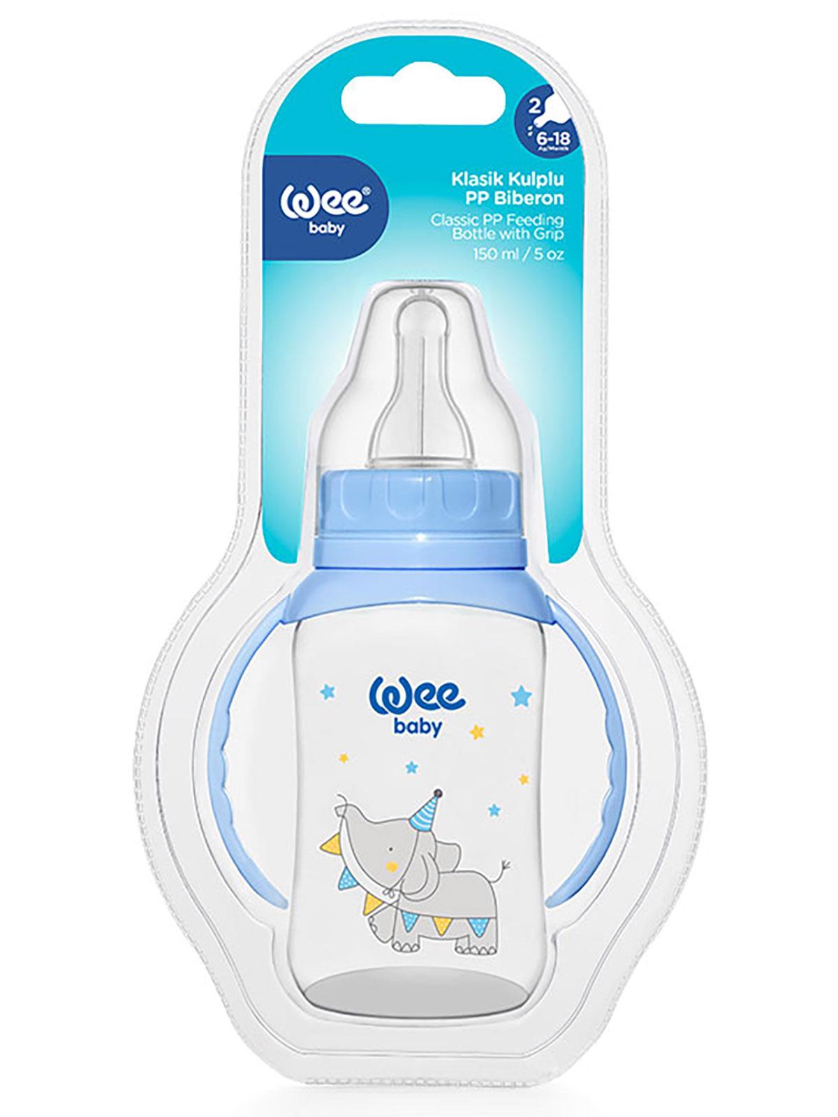 Wee Baby Pp Kulplu Pp 150 Ml Bıberon - Mavi