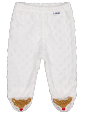 Minidamla Topçikli 1-6 Ay Tek Alt Bebe - Ekru