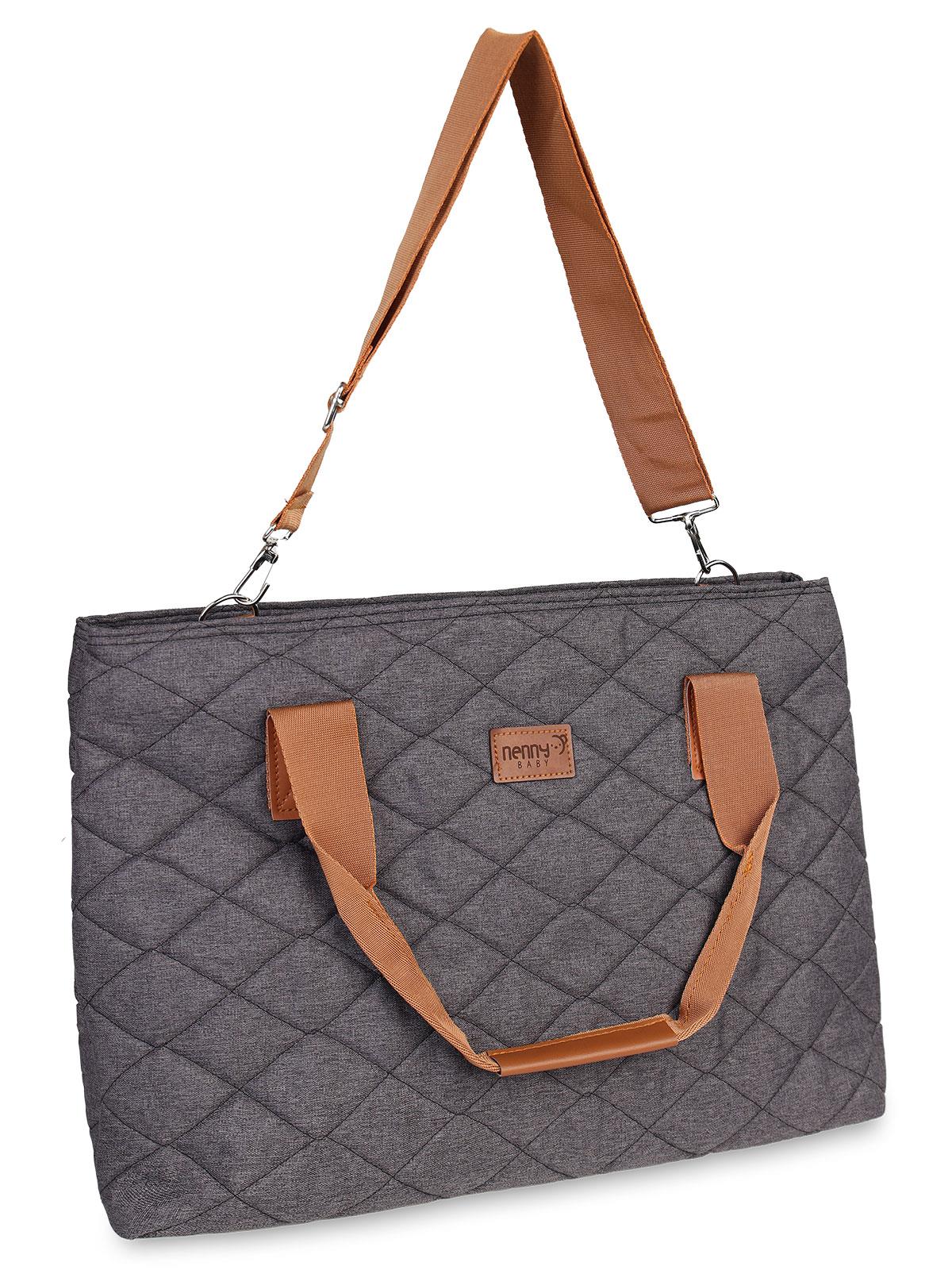 Nenny Baby Kapitoneli Mommy Bag Anne Bebek Bakım Çantası - Gri