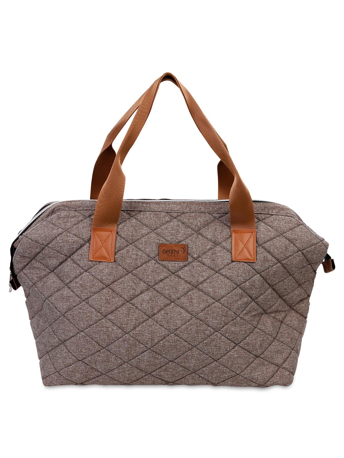 Nenny Baby Kapitoneli Mommy Bag Anne Bebek Bakım Çantası - Kahverengi
