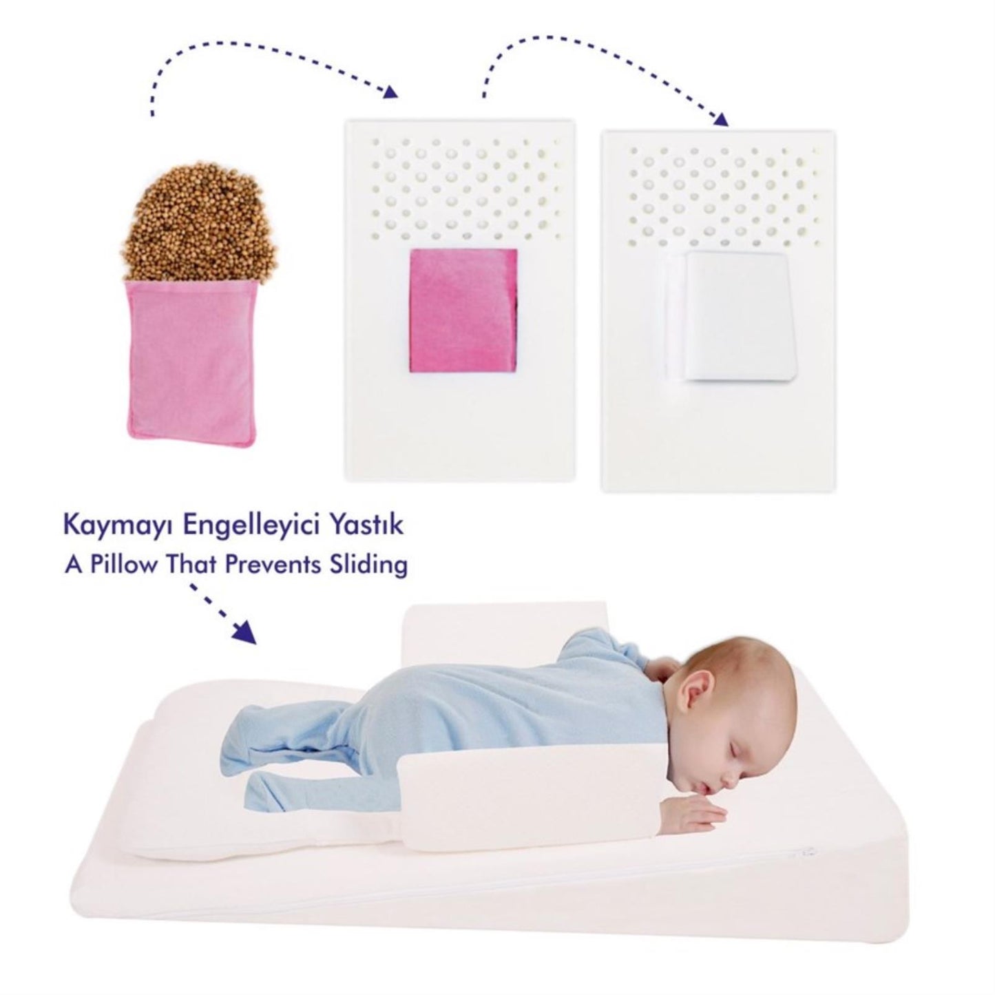 Sevı Bebe Cok Fonksıyonlu Bebek Reflu Yatagı - Ekru