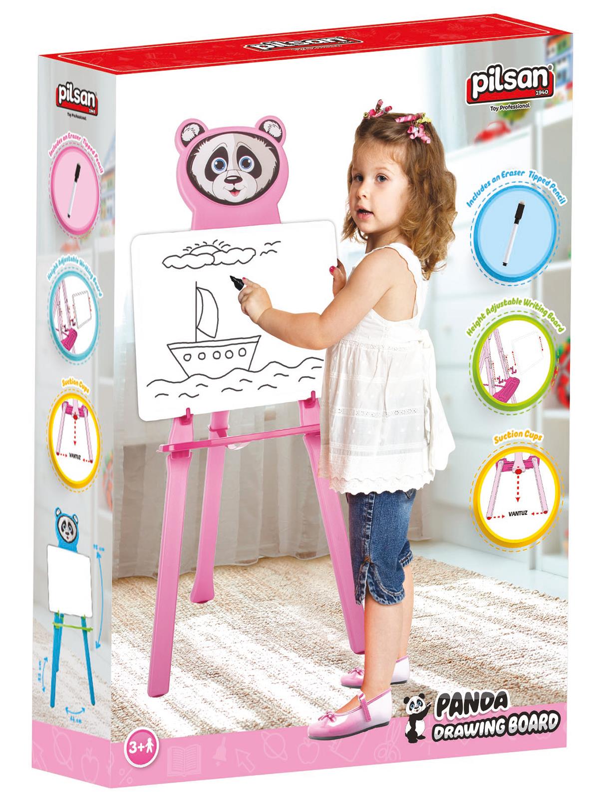Pilsan Panda Yazı Tahtası - Pembe