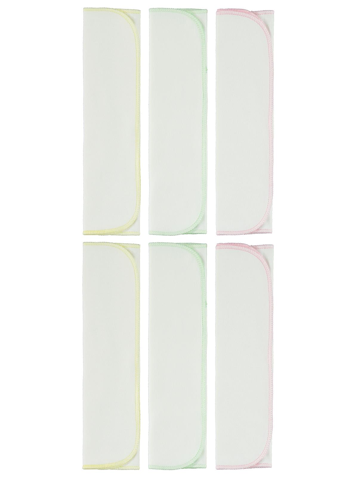 Minidamla 6'lı Bebek Ağız Mendili 28x28 Cm - Pembe