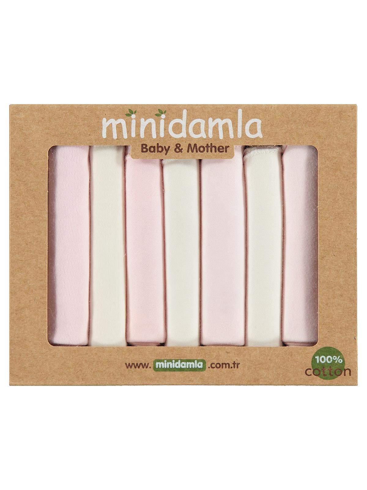 Minidamla 7li Ağız Mendili - Pembe
