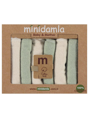 Minidamla 6lı Ağız Mendili - Yeşil