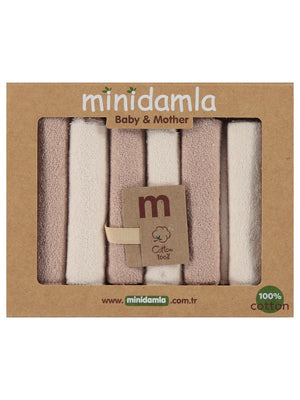Minidamla 6lı Ağız Mendili - Bej