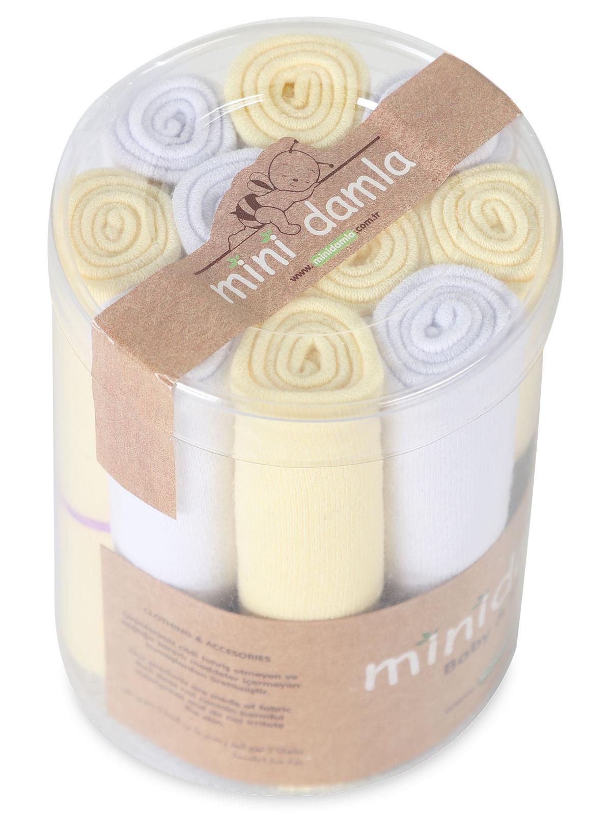 Minidamla 10'lu Ağız Mendili - Sarı