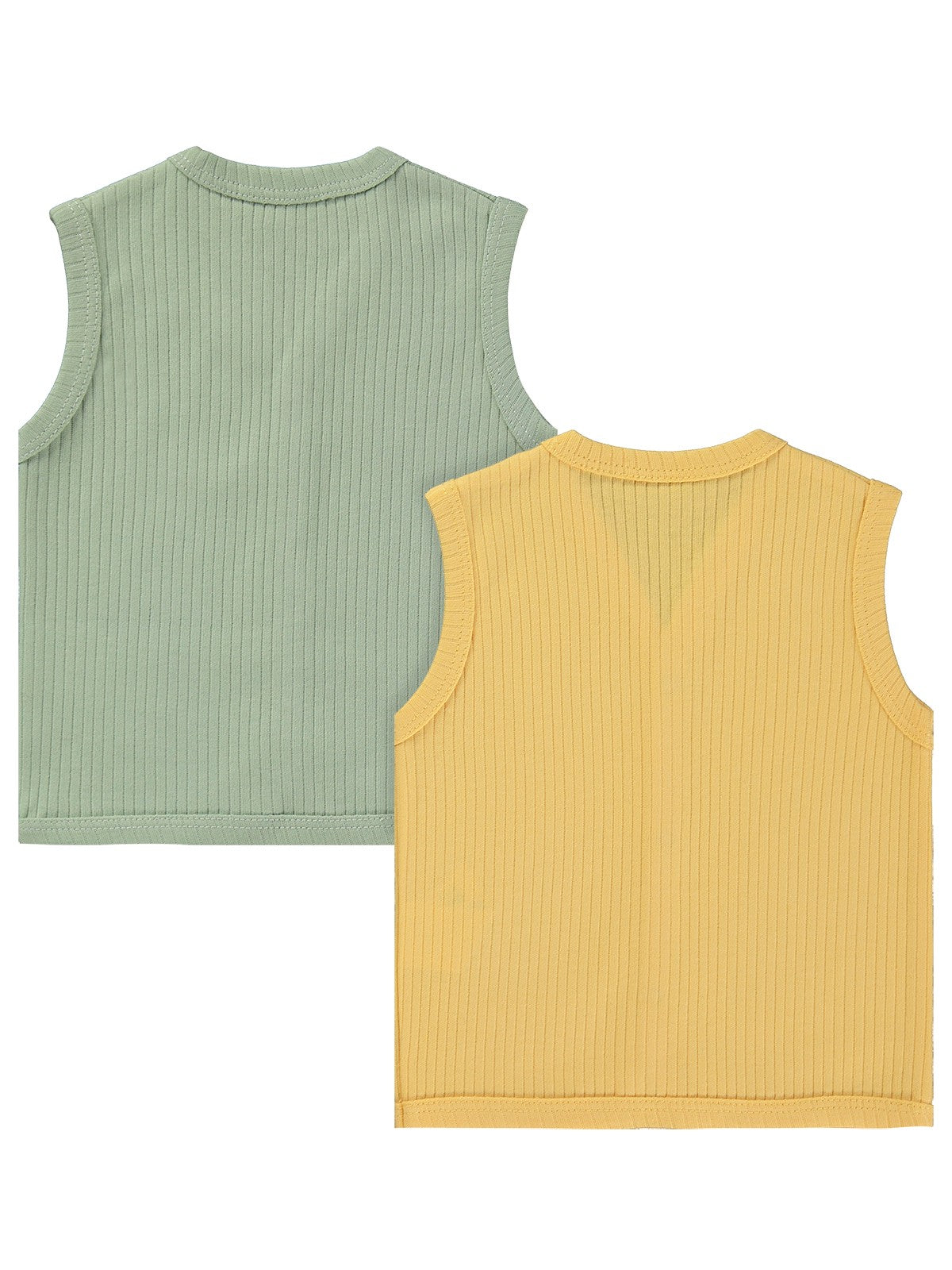 Minidamla Basic 2'li set 3-12 Ay Yelek - Pembe