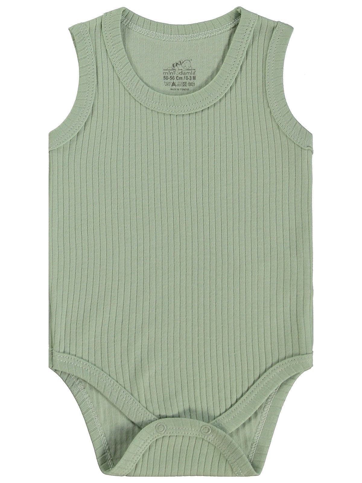 Minidamla Askılı Basic 3'lü set 1-18 Ay Çıtçıtlı Badi - Mavi