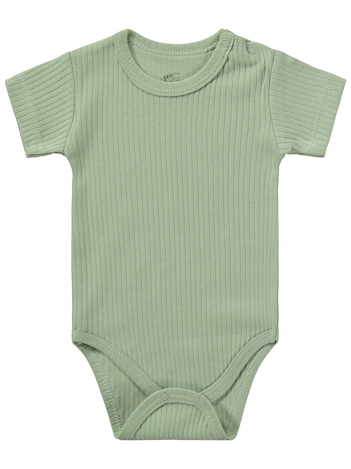 Minidamla Kısa Kol Basic 3'lü set 1-18  Ay Çıtçıtlı Badi - Mavi