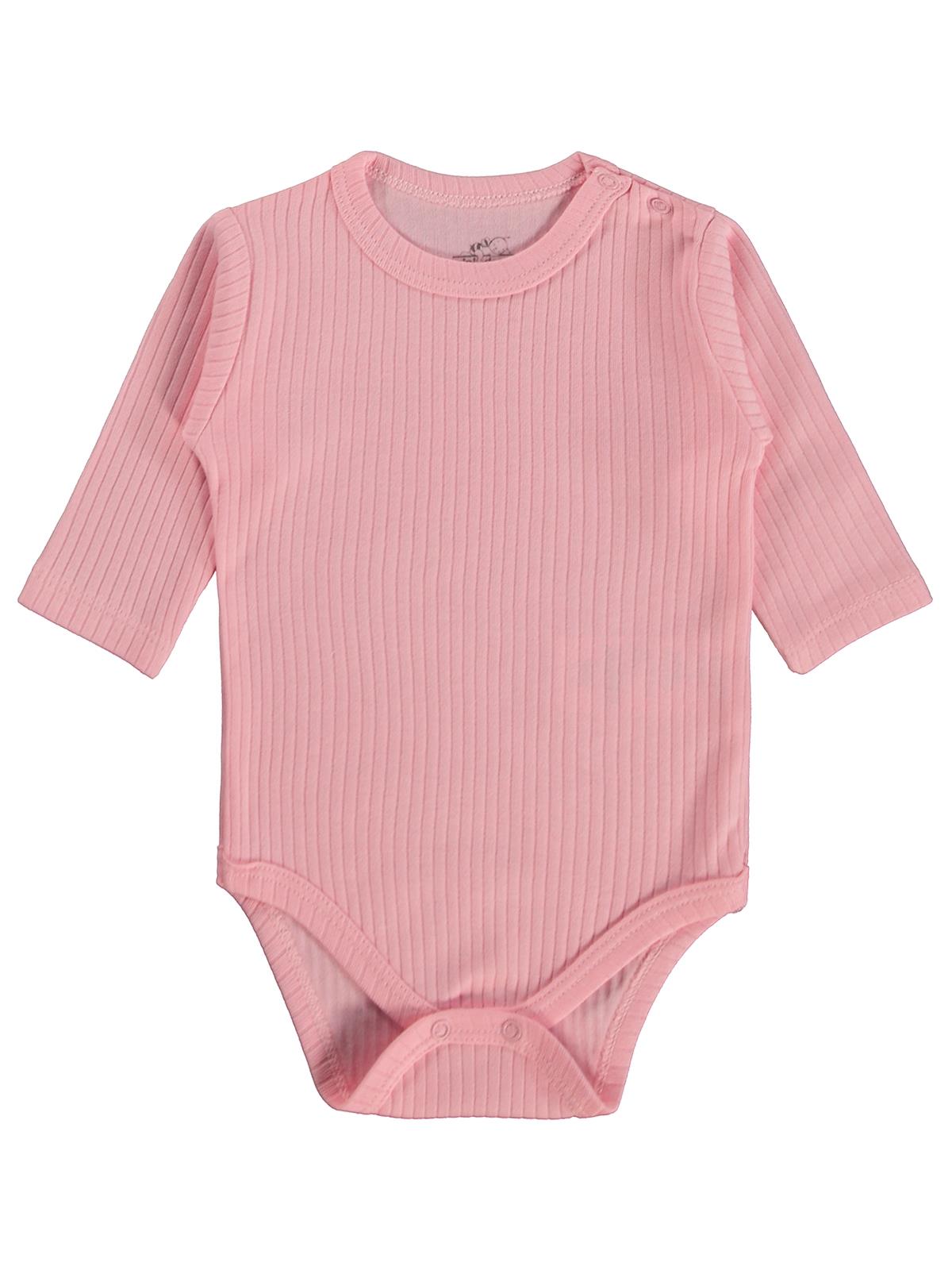 Minidamla Uzun Kol Basic 3'lü set 1-18 Ay Çıtçıtlı Badi - Sarı