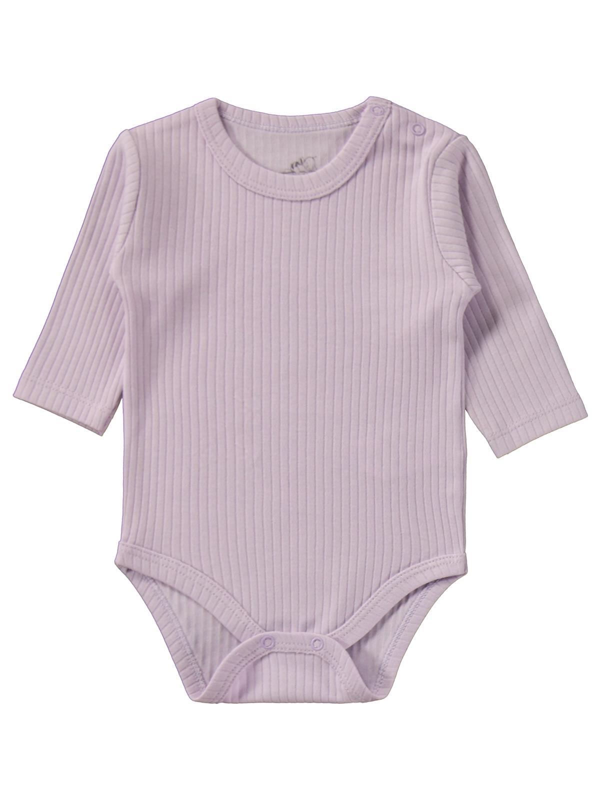 Minidamla Uzun Kol Basic 3'lü set 1-18 Ay Çıtçıtlı Badi - Sarı