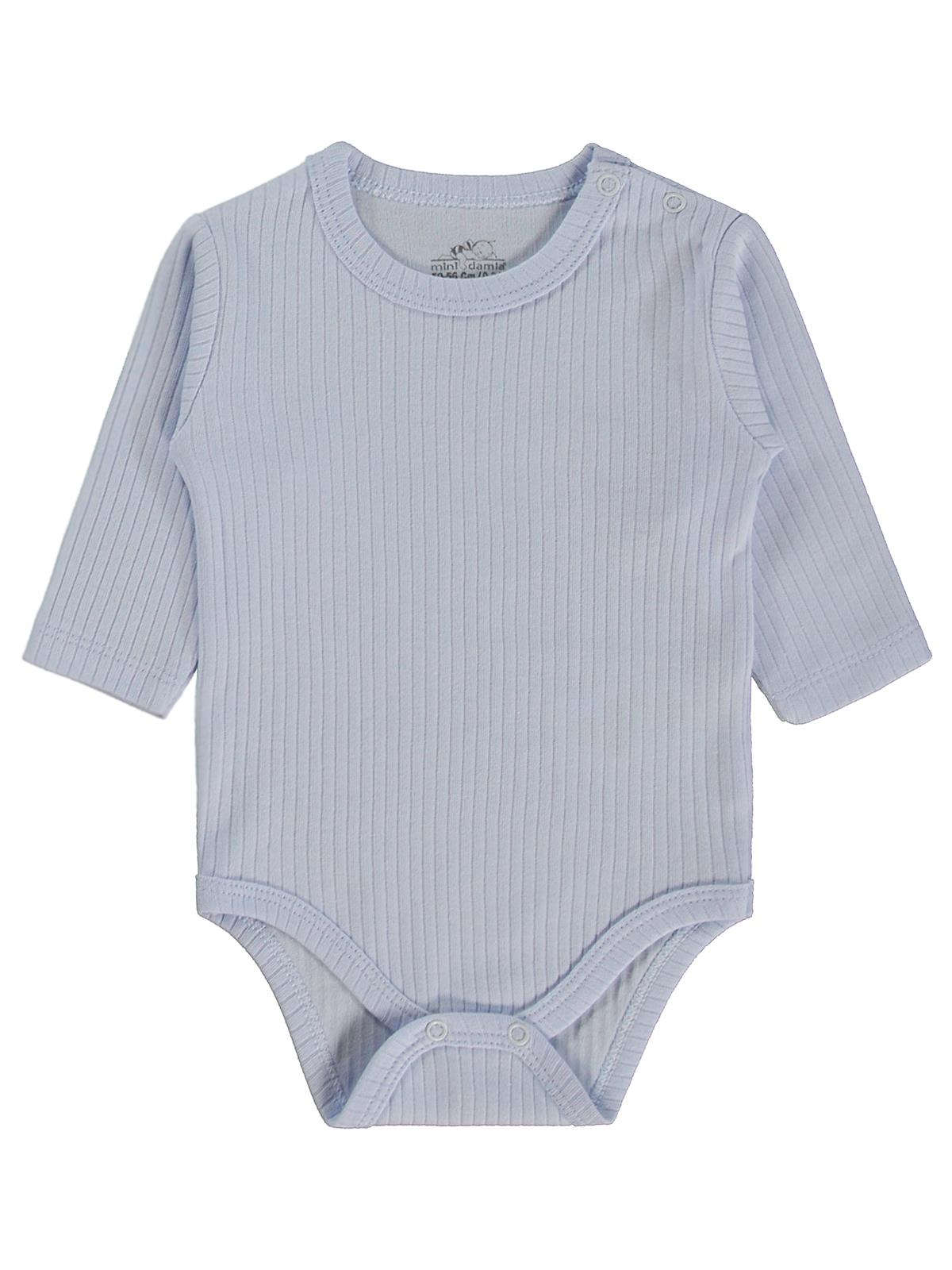 Minidamla Uzun Kol Basic 3'lü set 1-18 Ay Çıtçıtlı Badi - Sarı