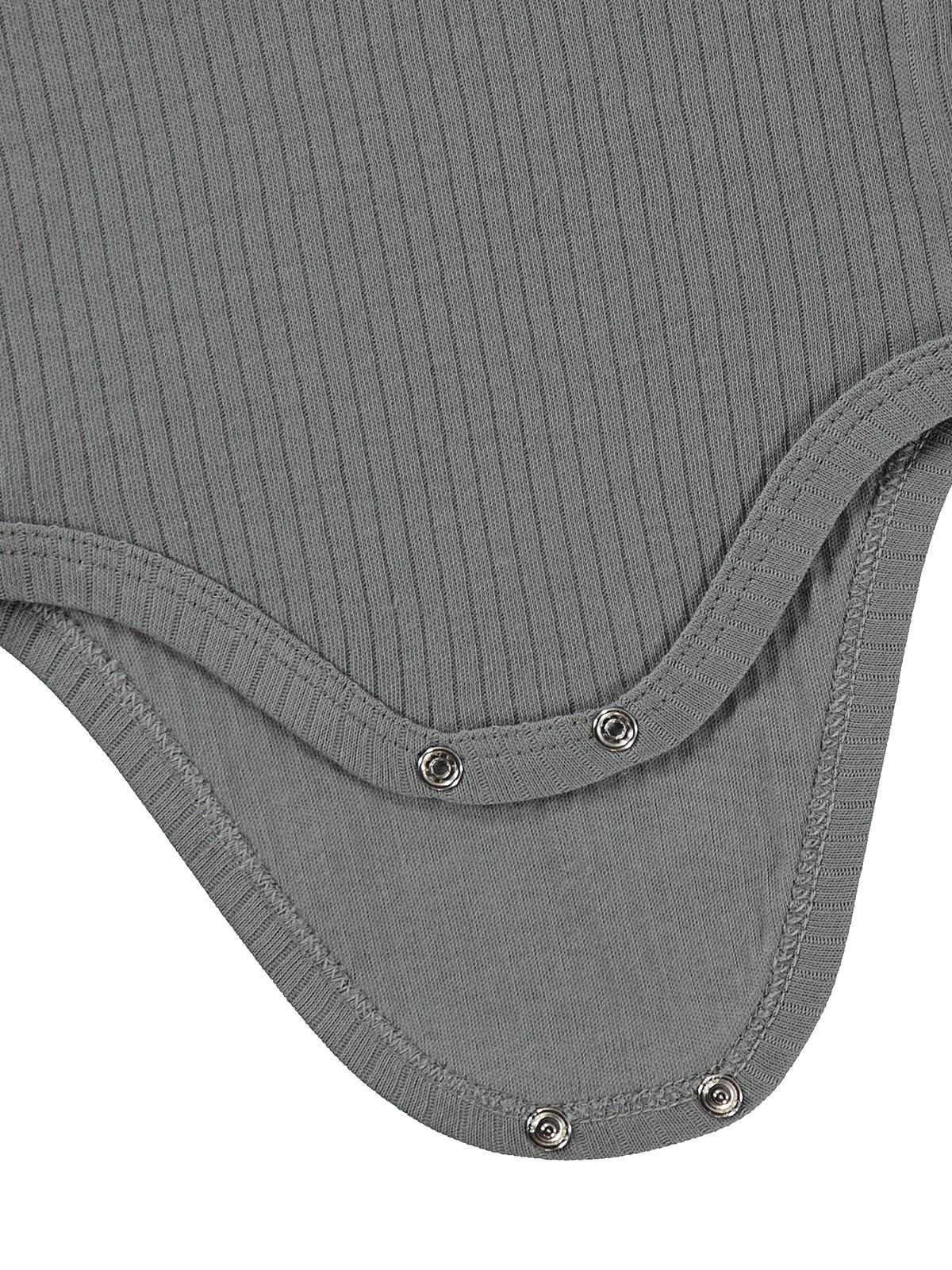 Minidamla Uzun Kol Basic 3'lü set 1-18 Ay Çıtçıtlı Badi - Sarı