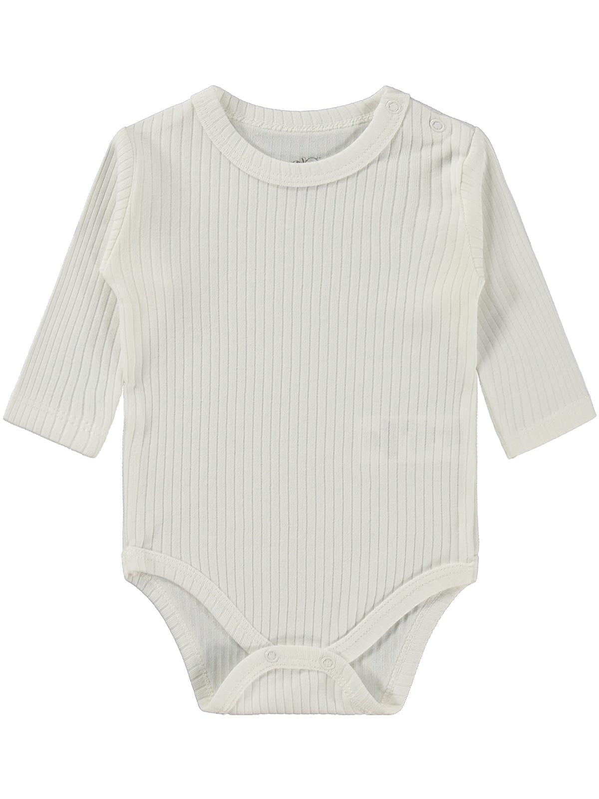 Minidamla Uzun Kol Basic 3'lü set 1-18 Ay Çıtçıtlı Badi - Sarı