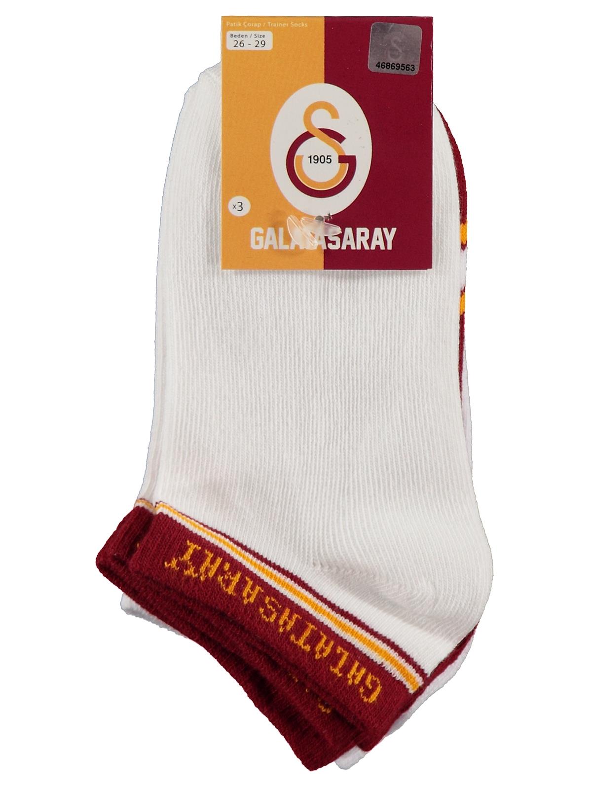 Galatasaray 5-11 Yaş Patik Çorap - Kırmızı
