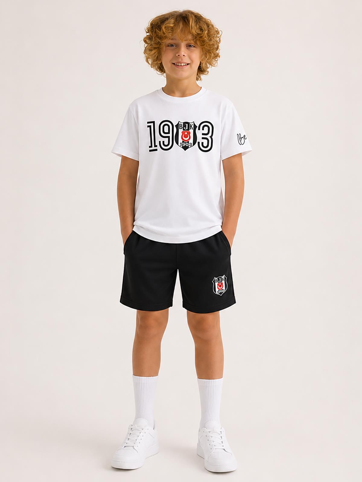 Beşiktaş 1903 Klasik Çocuk 3-9 Yaş Takım - Beyaz