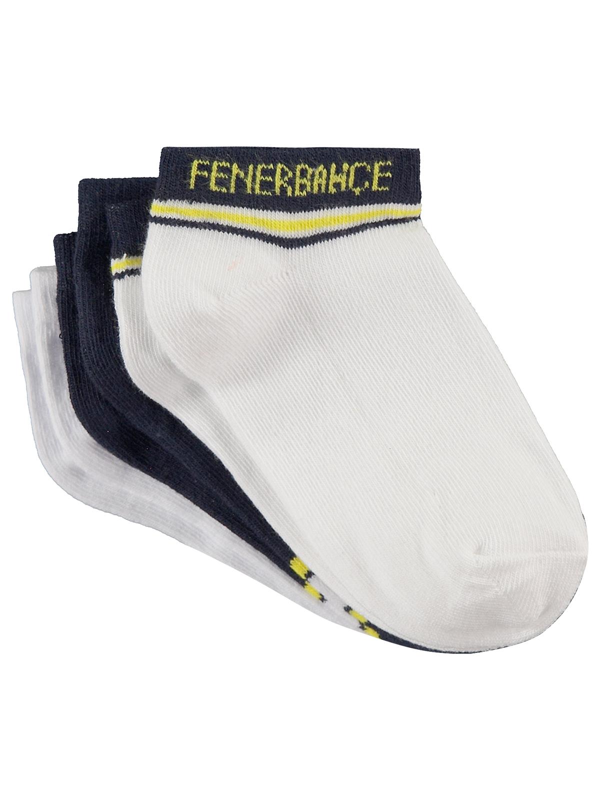 Fenerbahçe 5-11 Yaş Patik Çorap - Beyaz