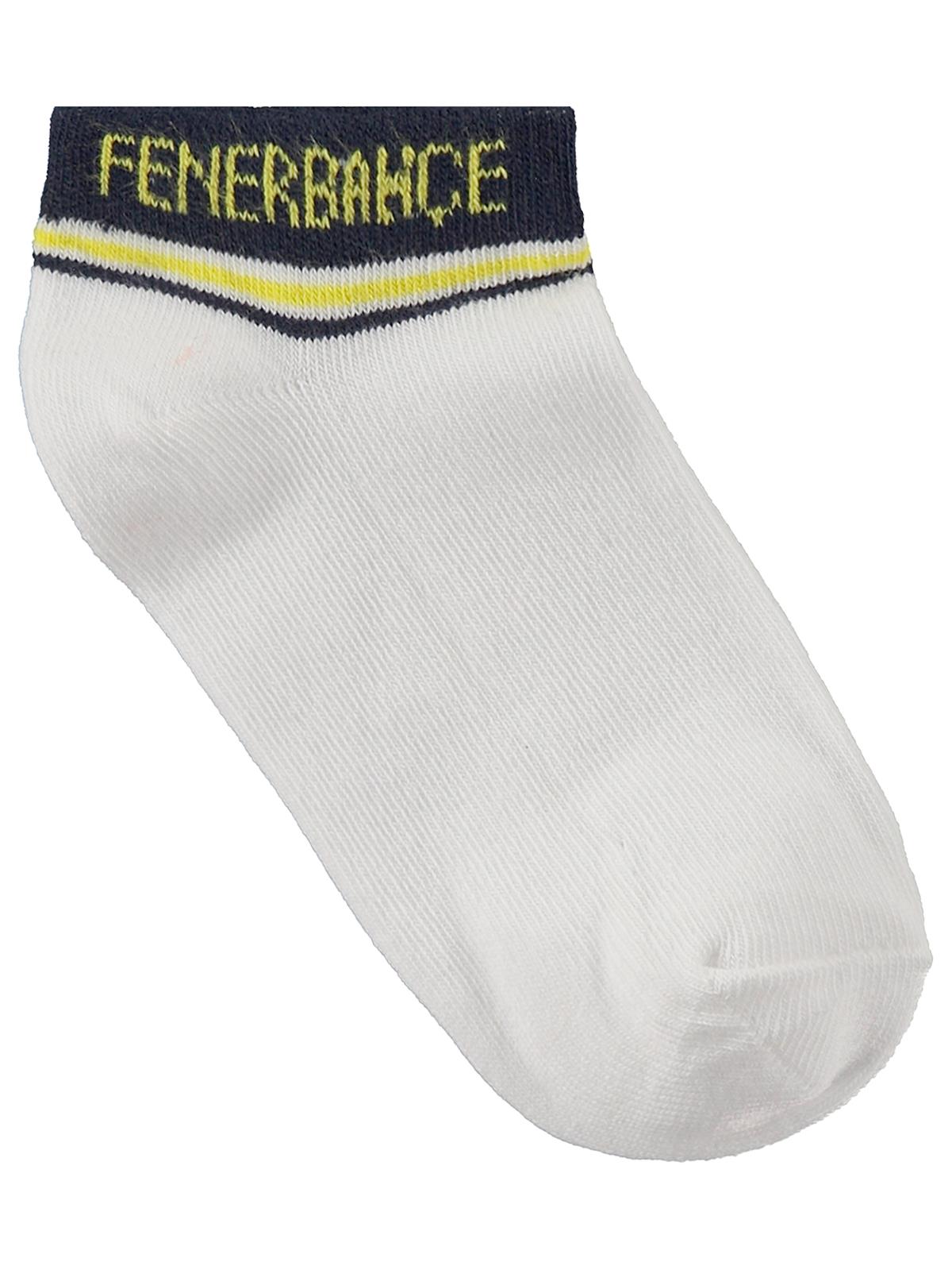Fenerbahçe 5-11 Yaş Patik Çorap - Beyaz