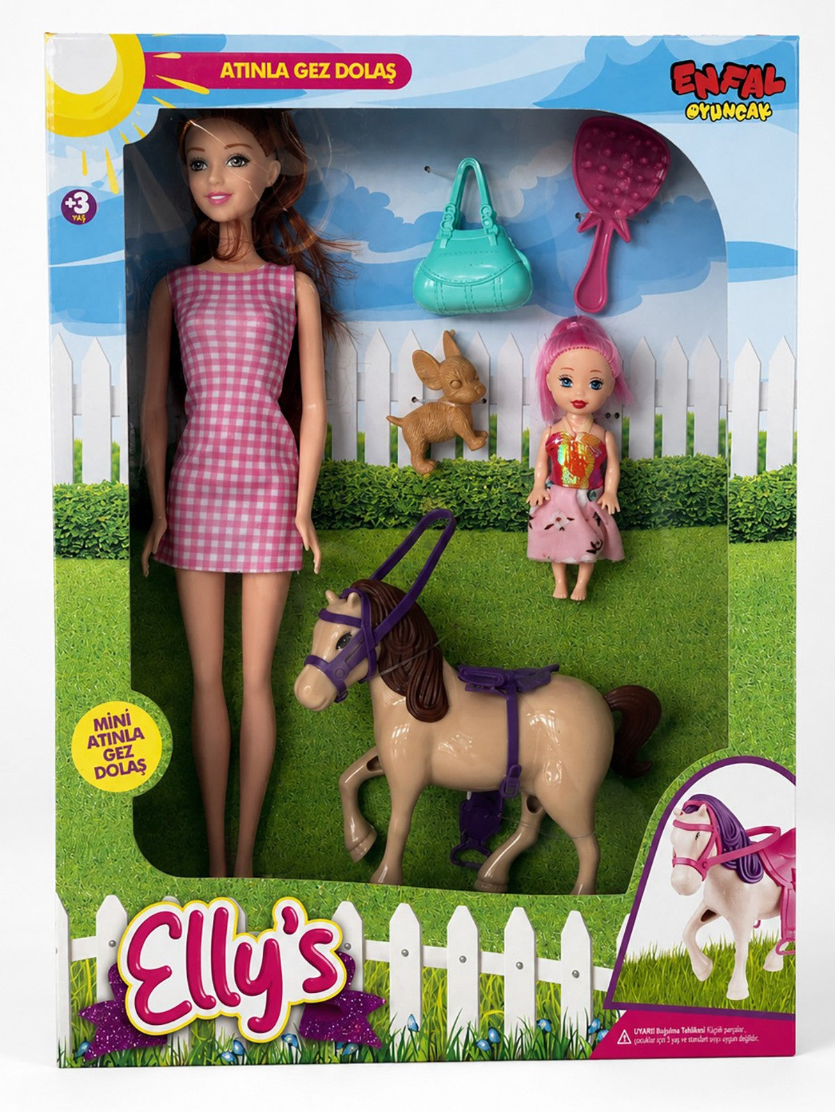 Enfal Oyuncak Elly's Ve Kızı İle  Mini Ponny