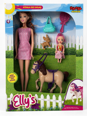 Enfal Oyuncak Elly's Ve Kızı İle  Mini Ponny