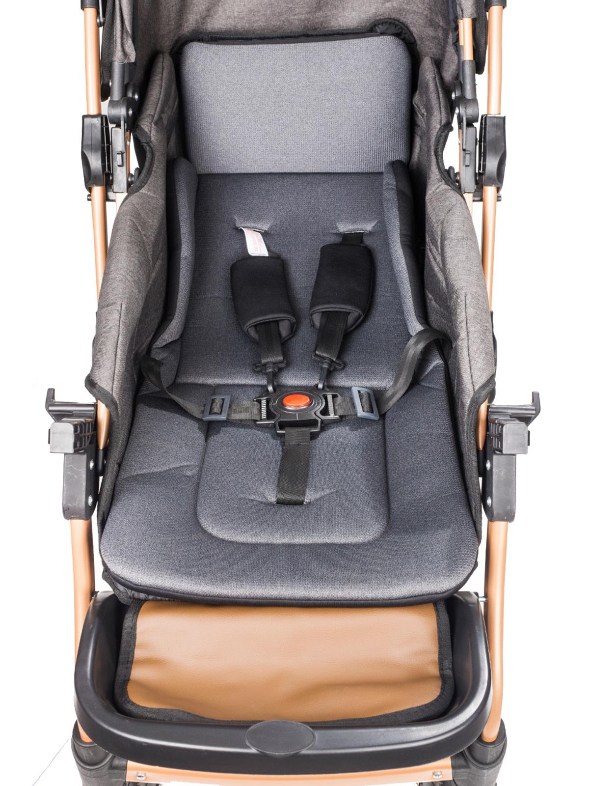 Babycare Capron Çift Yönlü Bebek Arabası - Gri